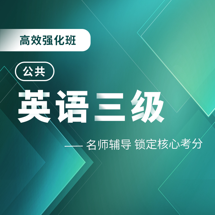 2025年公共英语三级高效强化班