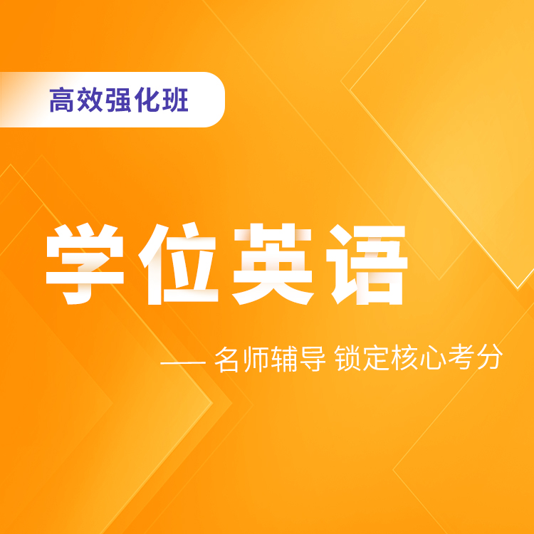 2025年学位英语高效强化班