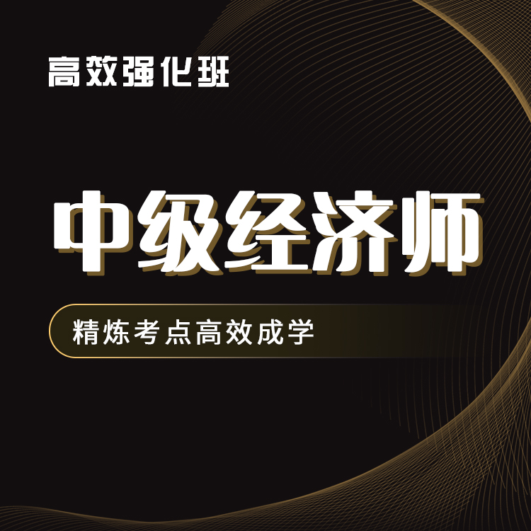2025年中级经济师高效强化班